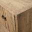 Three Drawers Console Table Weathered Natural with Distressed Gray