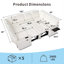 Canapé modulaire inclinable en U de 102 po Earp avec lit escamotable, rangement caché, ports USB et lumière DEL, canapé convertible multifonctionnel en chenille pour le salon-131202429