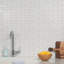 Carreau de mosaïque en marbre et laiton L 9,96 po x L 11,22 po Nostradam (0,77 pi2 / feuille)-88312075