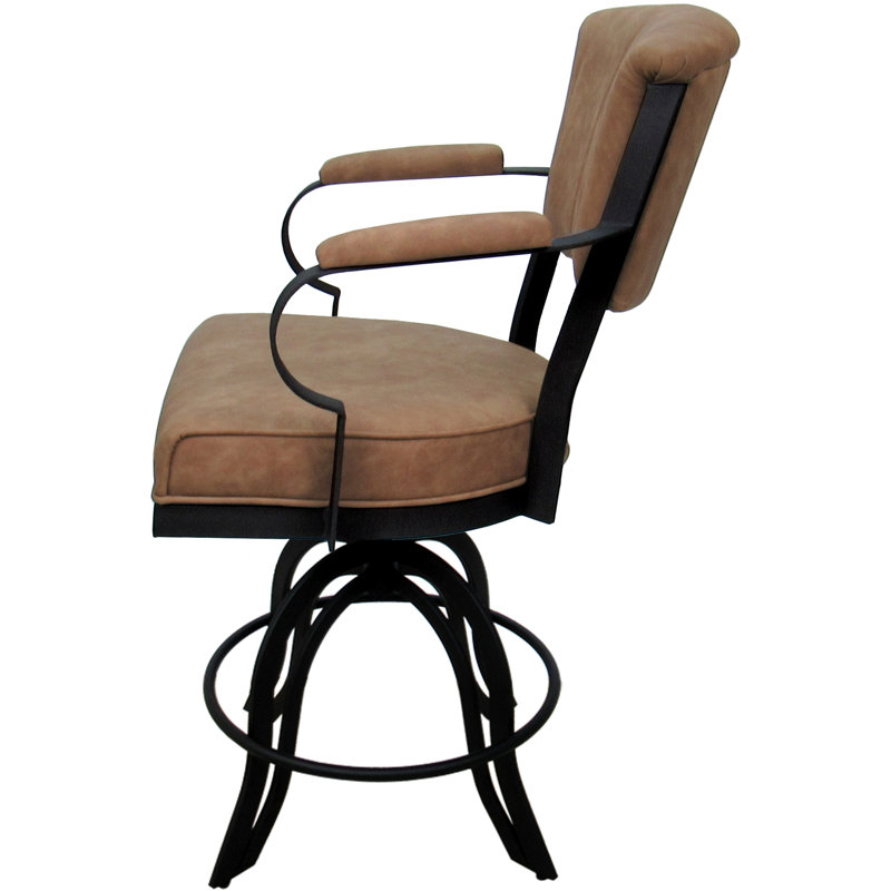 Tabouret de bar Vickky, Noir