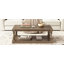 Table basse vintage avec pieds en forme de vase et placage de pin, pour le salon et le bureau-130122334