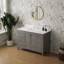 Ensemble de meuble-lavabo avec meuble-lavabo de comptoir en marbre
