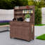 Îlot de cuisine extérieur avec huche, tiroirs et armoire-126940940