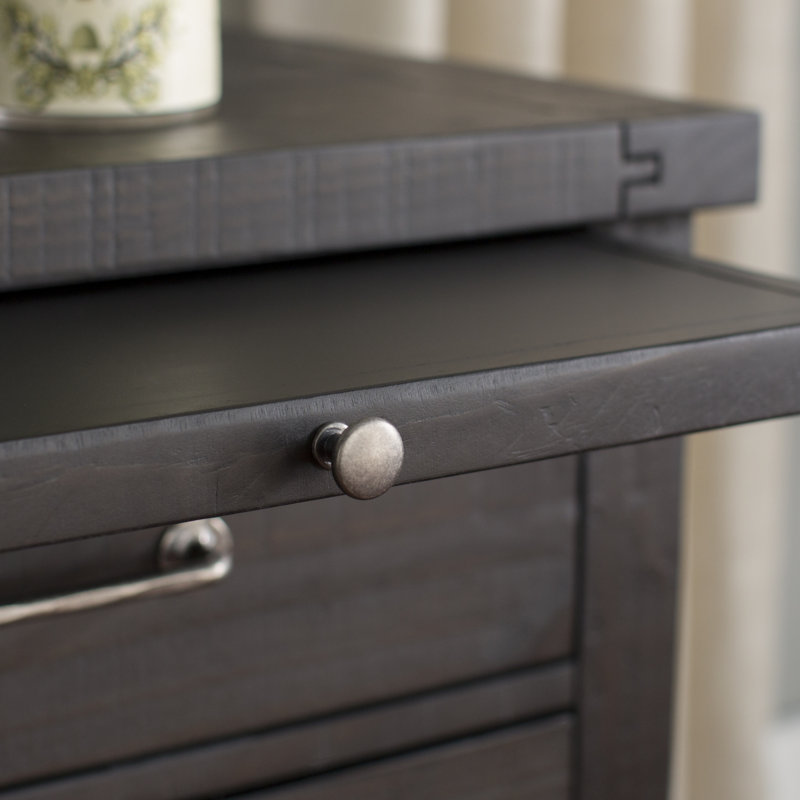 Kilby 26'' W Solid Wood Nightstand, Café