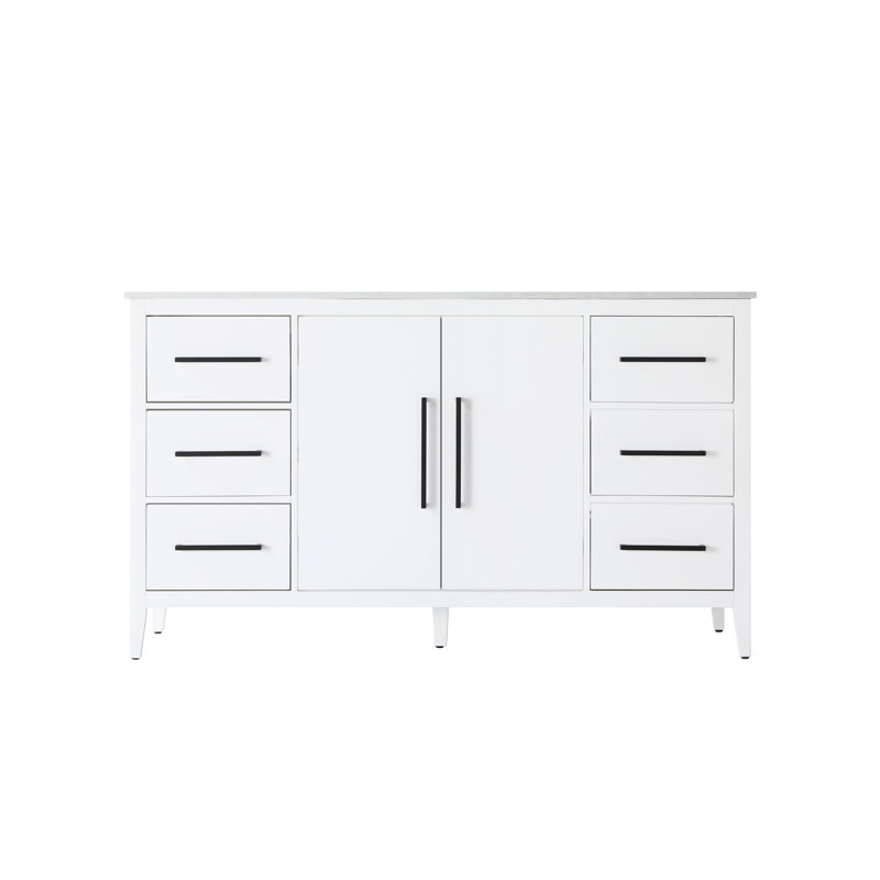 Meuble-lavabo simple 60 po, Blanc