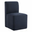Bralan Polyester Blend Upholstered Side Dining Chair with Casters-2125657207