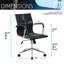 Fauteuil de direction moderne à dossier moyen