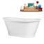 Baignoire autoportante 59 "avec drain interne Streamline-101675369