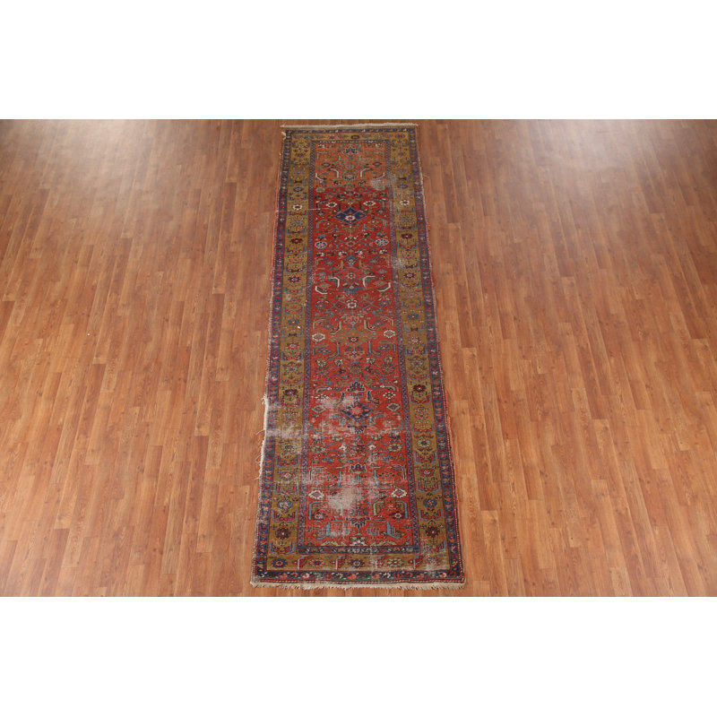 Pre-1900 Vegetable Dye    Rug 3x11