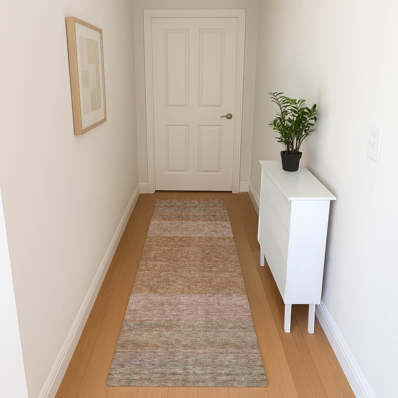 Premium Machine Washable Marasco AMF1624 Stripes Rug, Runner 2'3" x 7'6"