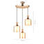 Luminaire suspendu cylindrique à 3 lumières