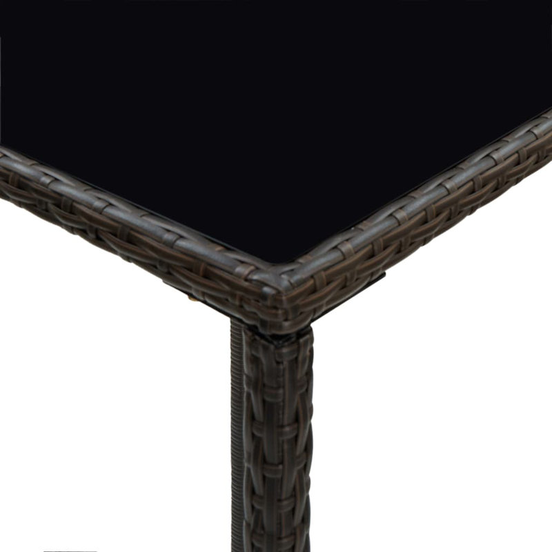 Mamers Bar Table, Brown, 27.6" L x 27.6" W x 39.4" H