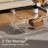 Acrylic Coffee Table, 2-Tier Living Room Table With Storage, Center Table Mid-Modern Century For Living Room, Easy To Assemble (Glear, 37.8“×23.6“×15.7”)-2142108141