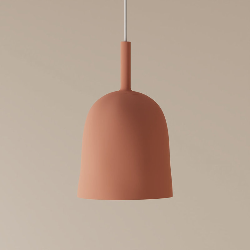 Vessel Pendant Light, Blossom, 18.5'' H x 9'' W x 9'' D, White