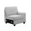 Canapé modulaire en L gris clair avec repose-pieds Leo-1445229474