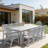 11-Piece High back Dining set for outdoor swimming pool, garden and lawn.-539130993