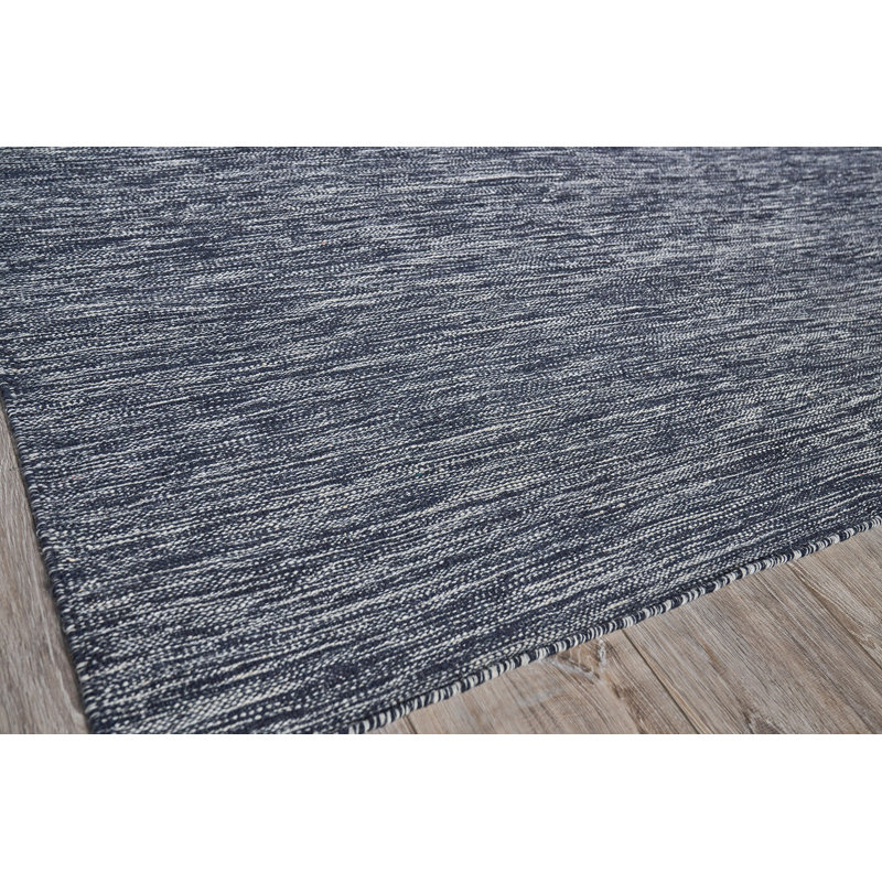 Chelsea Handmade Flatweave Wood Area Rug, Dark Gray, Rectangle 2' x 3'