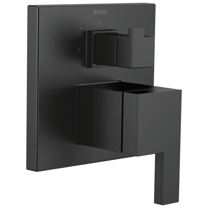 Siderna® Pressure Balance Valve with Integrated 3-Function Diverter Trim, Matte Black