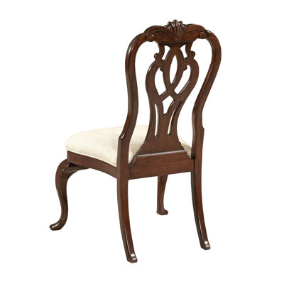 Solvig 19'' H Upholstered Cherry Side Chair