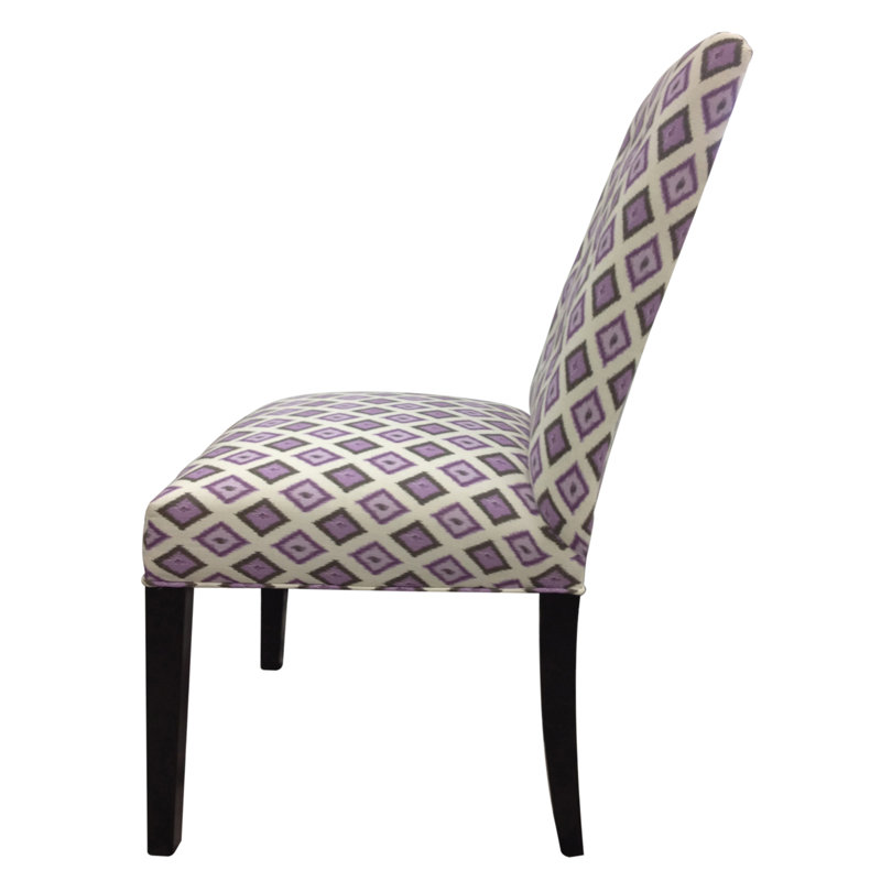 Upholstered Side Chair, Purple
