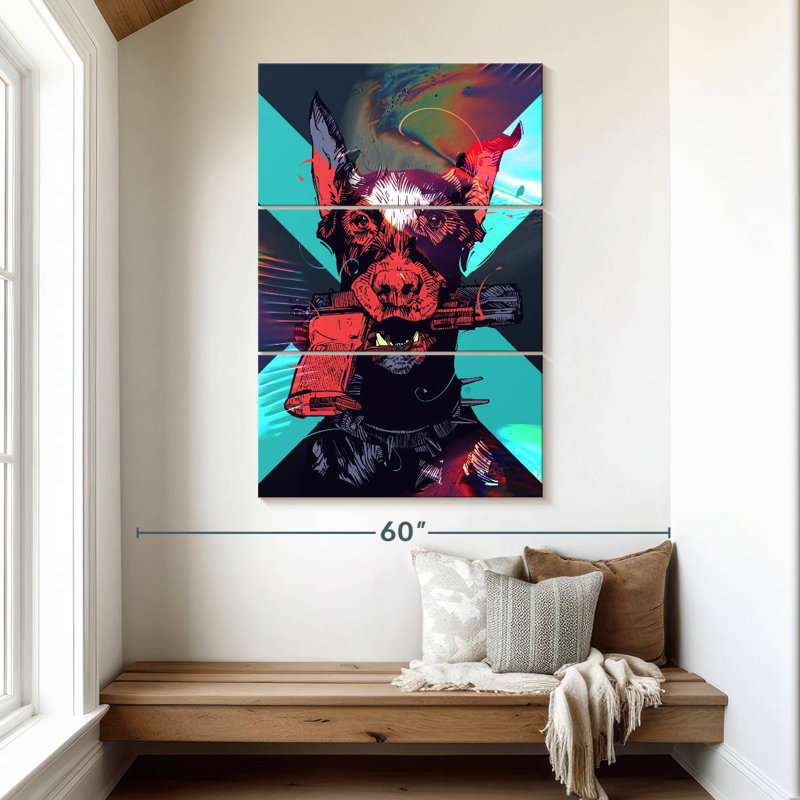 Brampt Dobergun, 32" H x 20" W