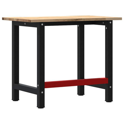 Workbench 60x81.5 Cm Solid Wood Oak