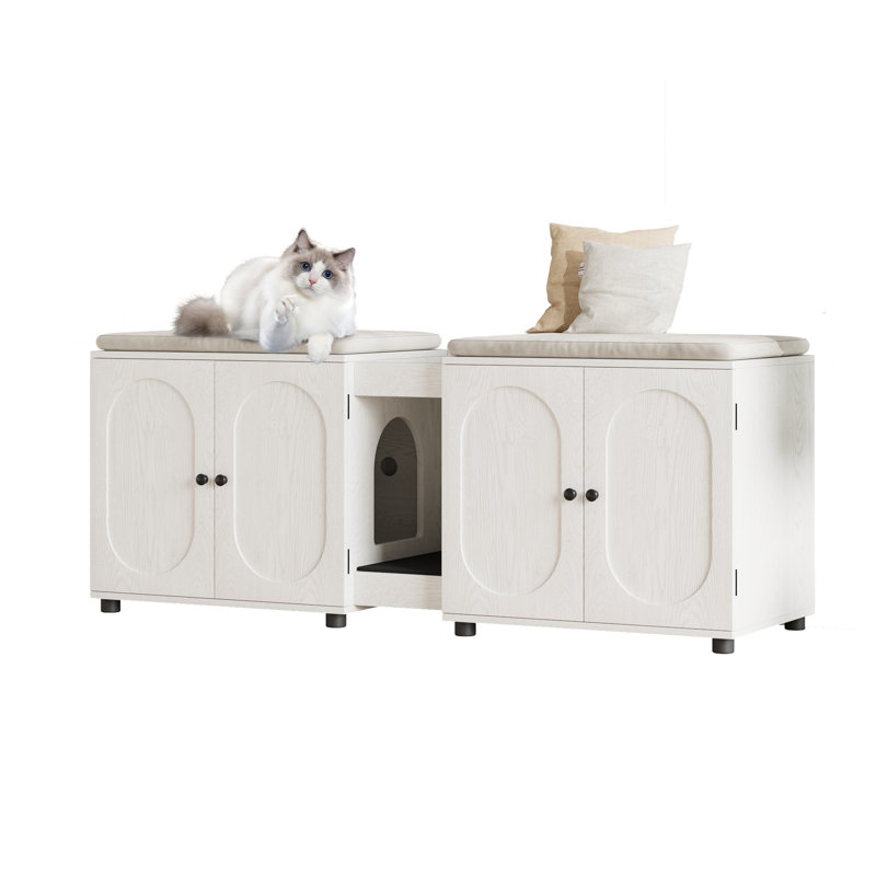 Litter Box Cover, American White Oak