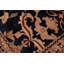 Tapis oriental noir / brun en laine noué à la main 9 pi x 11 pi 10 po Silke