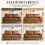 Causeuse à accoudoirs carrés 69,68 po Aisha-1790589137