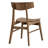 Solid Wood Dining Chair with Curved Seat&Back-295751959