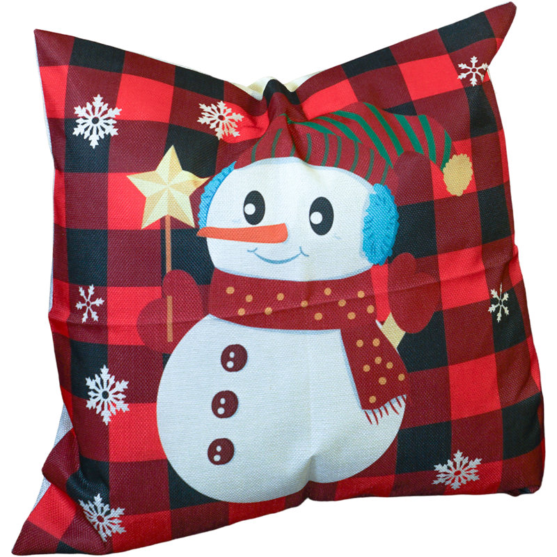 Bolen Red Square Cushion