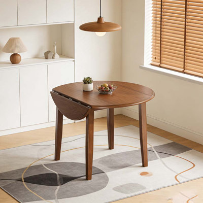 Extendable Round Dining Table for 2–4 People