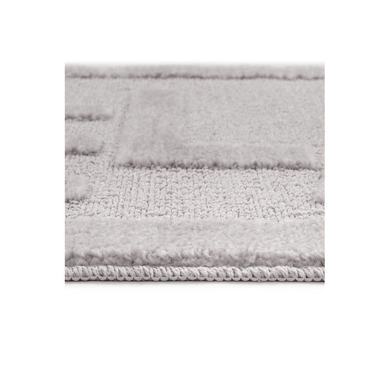 Non-Slip Bathmat, Grey, 23.6 x 39.4 Inches | 100% Polypropylene, 10 mm Total Thickness, 1300 g/m² | Machine Washable at 30°F, Vacuum Friendly | Perfect for Bathroom Safety & Comfort, Durable Design