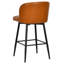 Tabouret de bar et de comptoir en similicuir pivotant à hauteur de siège de 27,1 po Kerfoot-114337679