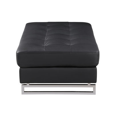 Global United Genuine Leather Ottoman