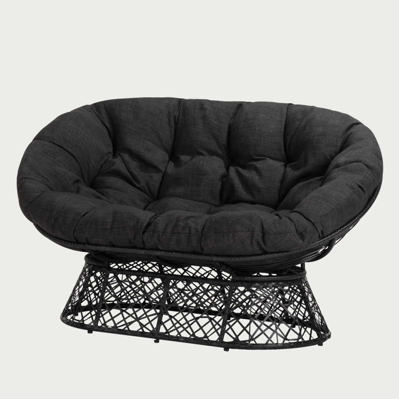 Ariyelle Upholstered Accent Chair, Black Polyester Blend