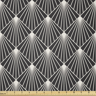 Deenya Burst Lines with Rhombus Grid Multi-Purpose Fabric