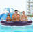 Inflatable Pool Float Mat, 73" X 73" Pool Floats Adult Extra Large Size With Removable Pillow, Cooling Floaties Bed With Grab Handles For Outdoor Summer Party
