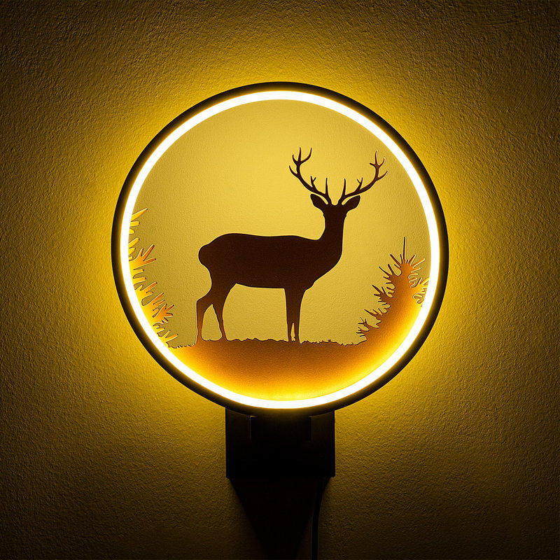 Lampe murale Kieden, Noir