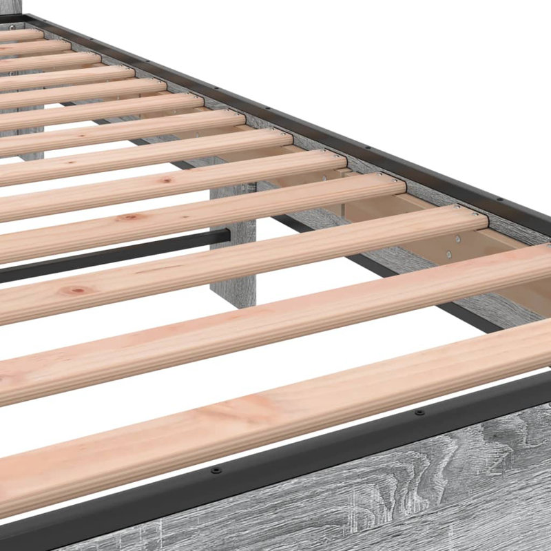 Pernilla Bed, European Double (140 x 200 cm), Grey Sonoma