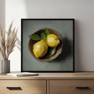 Lemons With Leaves by Dan Hobday Print