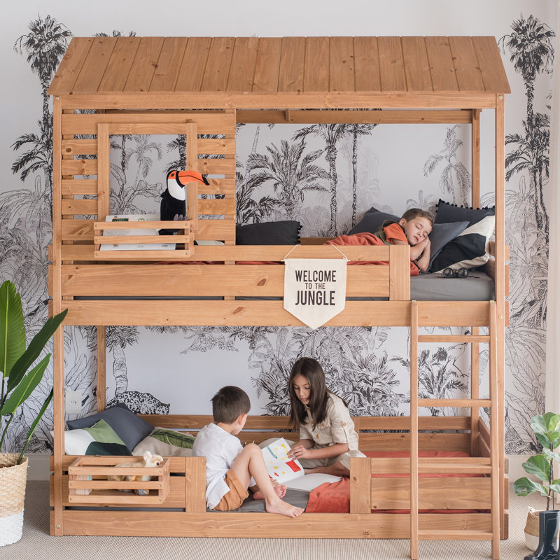 Kids Twin Bunk Bed