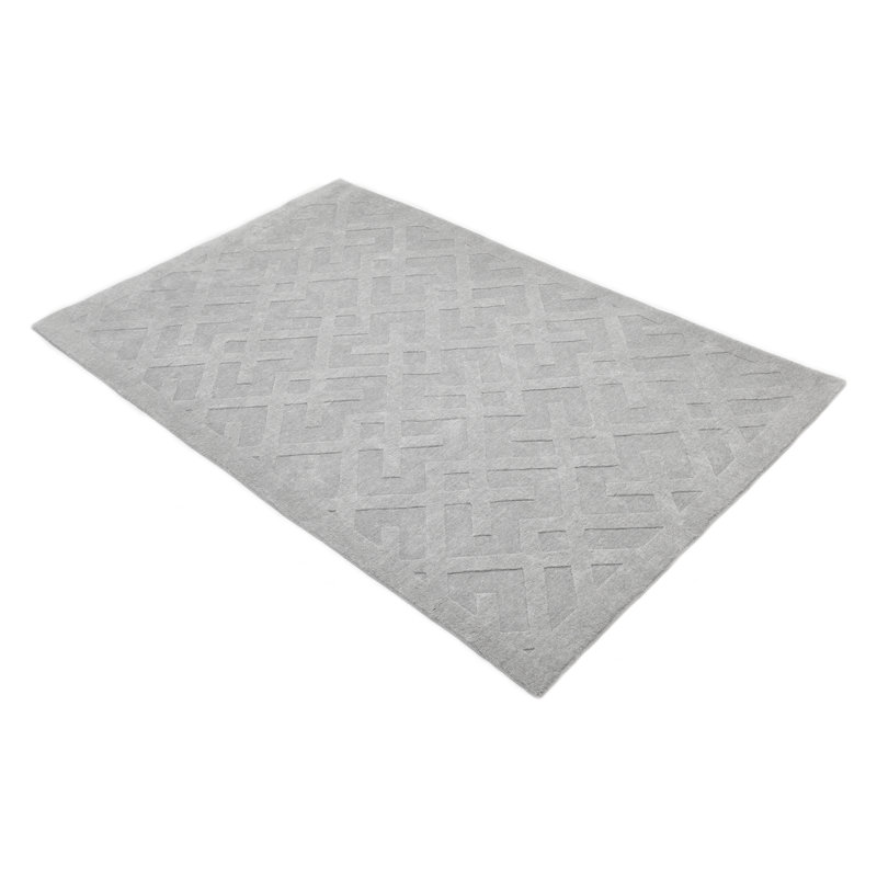 Arlo Area Rug in Light Gray, Rectangle 5' x 8'