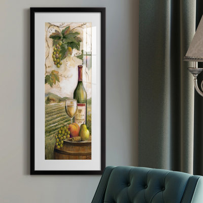 Peinture sur papier encadrée
