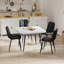 Round Metal Base Dining Table-1808236744