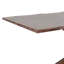 Table de salle à manger Vyva, bord triple, bois brun noyer, 71 pouces
