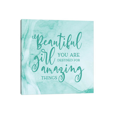 «Girl Inspired - Amazing» par Tara Reed, reproduction d'art textuel
