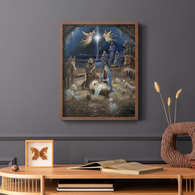 Silent Night Framed Print - Solid Wood