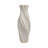 Modern Stoneware Vase with Sculptural Swirl Design - Decorative White Table Vase for Contemporary Living Room, Bedroom, or Office Decor - 20" Tall Elegant Accent for Floral Arrangements or Standalone Display