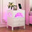 Ensemble de chambre avec grand lit plateforme tapissier 4 pièces Rihamna